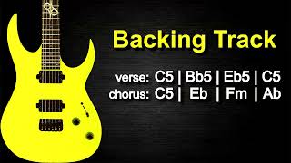 Aggressive Metal Guitar Backing Track in C | 140 BPM |