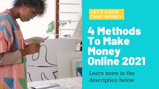 4 Methods To Earn Money Online