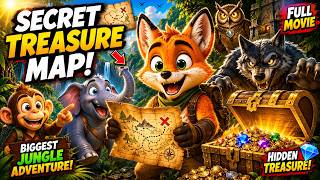 🦊 Chiku Fox and the Secret Treasure Map! 💎 | Full Jungle Adventure Movie | Kids Animation Story