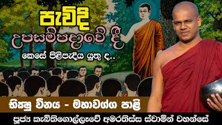 පැවිදි උපසම්පදාවේ දී කෙසේ පිළිපැදිය යුතු ද | භික්ෂු විනය | Ven. kebithigollewe amarathissa thero