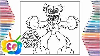 Angry Huggy Wuggy coloring page/Poppy playtime Coloring pages/ BEAUZ - Illusion [NCS Release]