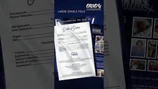 Ricky Hawkins Funeral Program Design - Large Single Fold