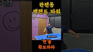 판젠동 백핸드 파워의 비밀 #pingpong #tabletennis #탁구 #fanzhendong