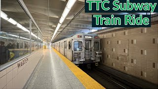 Toronto TTC Subway Train Ride on New Year's Day 2025 + One Last Look at Warden Station's Bus Bays