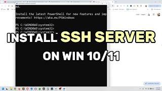 How to Install SSH Server on Windows 11/10 (PowerShell Method) | Remote Access Guide