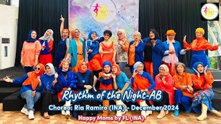 Rhythm of the Night-AB Line Dance  | Absolute Beginner | Happy Moms by FL (INA)