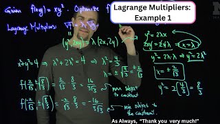 Lagrange Multipliers: Example 1
