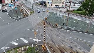 (とさでん交通)知寄町3丁目～葛島橋東詰駅間の踏切