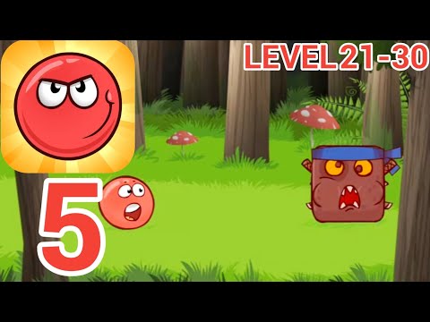 Red Ball 4 | Tutorial de juego, parte 5: nivel [21-30] + pelea con el jefe