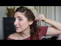 3 minute updo easy updo using a rope braid twist