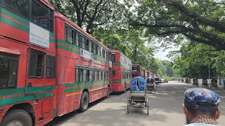 প্রিয় ক্যাম্পাস, লাল বাস এবং চিকিৎসা মনোবিজ্ঞান বিভাগ, ঢাকা বিশ্ববিদ্যালয়।