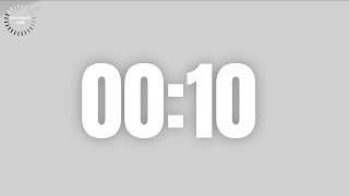 10 Seconds Countdown Timer (in Light Grey Background)