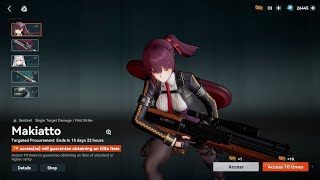 [GFL2] Rhapsody Quartet Gacha Banner - Makiatto