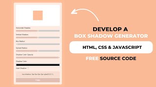Javascript Box Shadow Generator