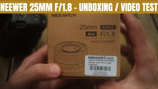 Neewer 25mm f/1.8 Lens Unboxing