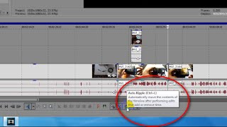 Auto Ripple feature in Sony Vegas