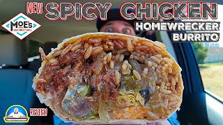 Moe's® Spicy Chicken Homewrecker Burrito Review! 🔥🐔🌯 | NEW SPICY CHICKEN! | theendorsement