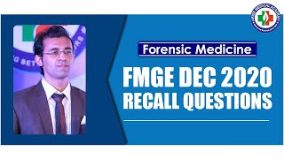 FMGE Dec 4 |  Forensic Medicine Recall Questions | Arise Medical Academy