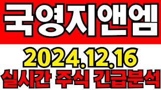 국영지앤엠 실시간 주식 긴급분석!!!