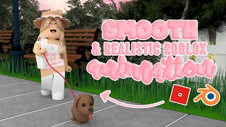 How to make a SMOOTH \u0026 REALISTIC Roblox ANIMATION using Mixamo ‧₊˚✩