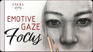 Sketching the Emotive Gaze: Drawing Expressive Eyes and Nose with Precision in Charcoal