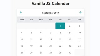 Calendar in JavaScript with Source Code