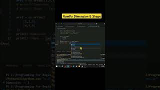 Numpy Tutorial - Get Dimension and Shape in Numpy Array Python
