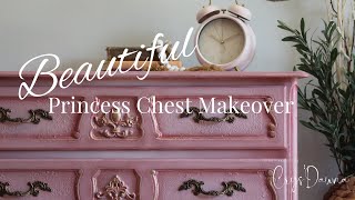 Beautiful Dresser Makeover | Raised Stencil, Blending and Shading With Gilding Waxes