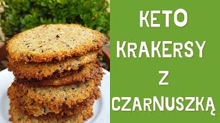 Keto krakersy z czarnuszką🥨 Bez glutenu. Szybkie i pyszne!