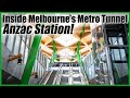 My first look in the Metro Tunnel // Anzac Station!