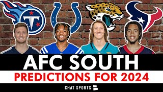 AFC South Predictions & Superlatives Before 2024 NFL Season: The Houston Texans Are Most Likely To…
