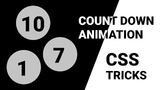 CountDown Animation | CSS Animation | HTML | CSS3 | JS