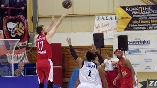 Vangelis Mantzaris Highlights vs Korivos | 2017/18 Greek Basket League