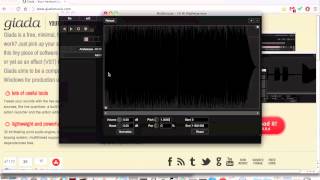 ** OLD!!! ** Giada tutorial #4: Sample Editor