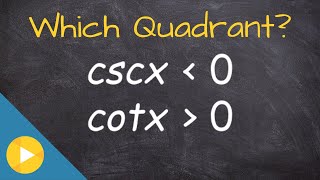 Determine the quadrant and sketch the triangle