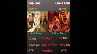 Kantara movie vs Dangal movie box office collection #shorts
