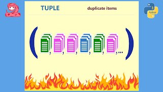 Python TUPLE with duplicate items