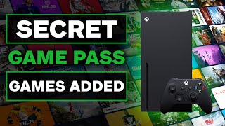 Secret Xbox Game Pass Games Added & New Features Revealed