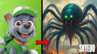 PAW PATROL as ZOMBIE SPIDER - All Characters Transformation 2025