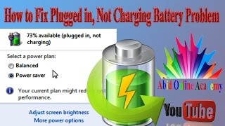 How to fix Plugged in, Not charging || battery problem || laptop battery not charging || Easy Fix