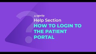 How to log in to the Patient Portal