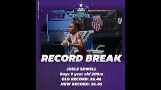 2024 AAU Junior Olympics Record Breaker Juelz Sewell 200m 9U Boys