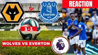 Wolves vs Everton 1-1 Live Stream Premier League Football EPL Match Today Commentary 2023 Highlights