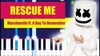 Marshmello - Rescue Me ft. A Day To Remember (Piano Tutorial) By MUSICHELP