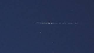 Mystery lights in the sky. UFO? No, it's Starlink from SpaceX