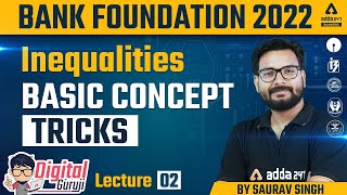 Inequalities Reasoning Basic Concept Tricks | Saurav Singh | Bank Foundation Classes #2