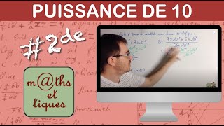 Effectuer des calculs avec des puissances de 10 - Seconde