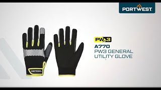 Portwest A770 - PW3 General Utility Glove - EN