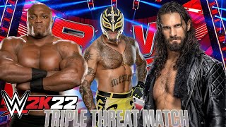 Triple Threat Match WWE | Raw Match | WWE2K22 | Gameplay | WWE2022 | Bangla #5