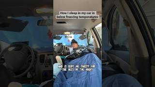 Surviving below freezing temperatures solo car camping